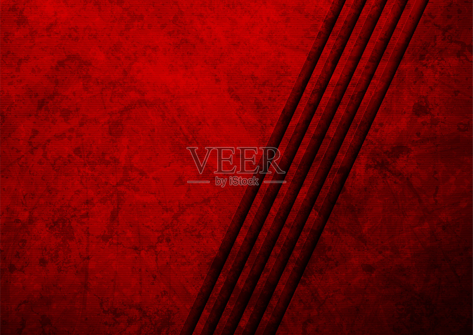 鲜红技术抽象背景与垃圾纹理插画图片素材