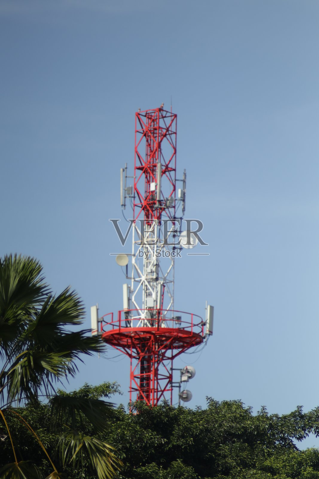印尼电信中继塔供应商照片摄影图片