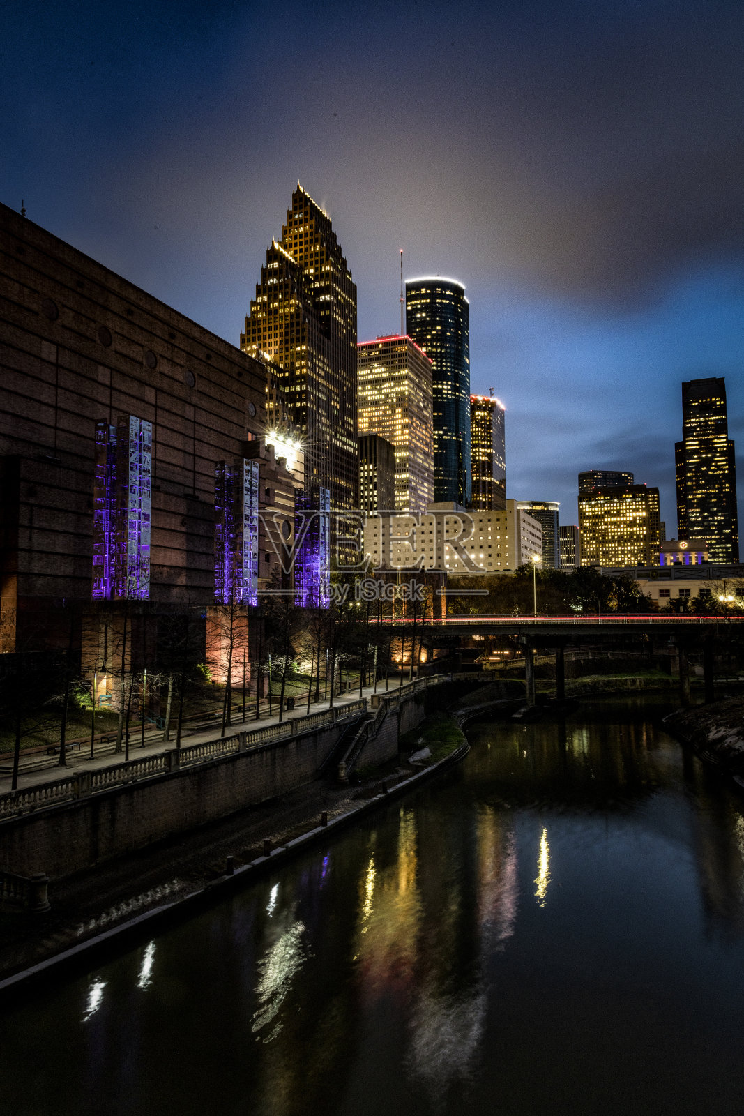 休斯顿之夜照片摄影图片