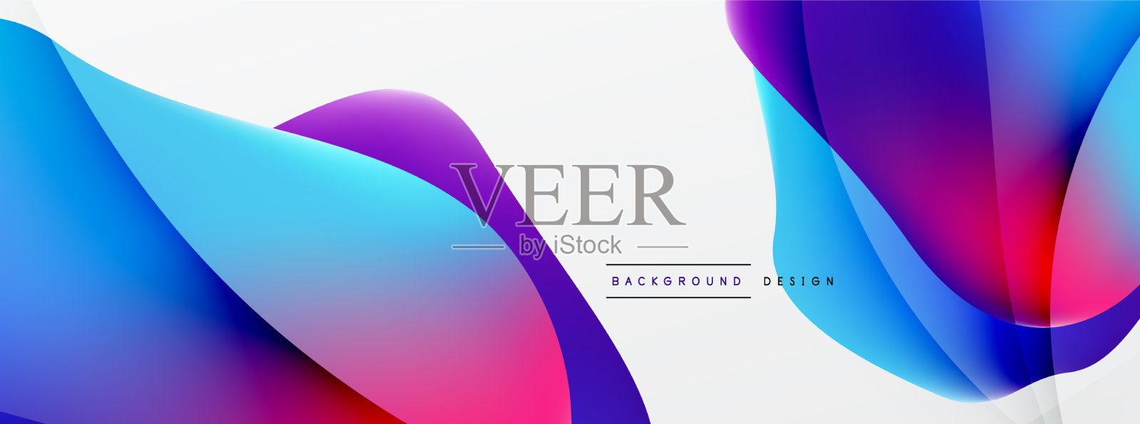 摘要背景流体梯度彩色波插画图片素材