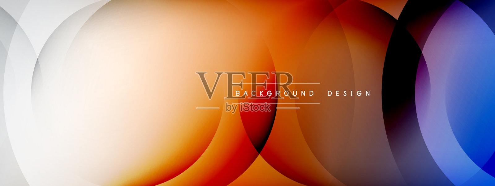 浅色几何抽象背景与线条插画图片素材