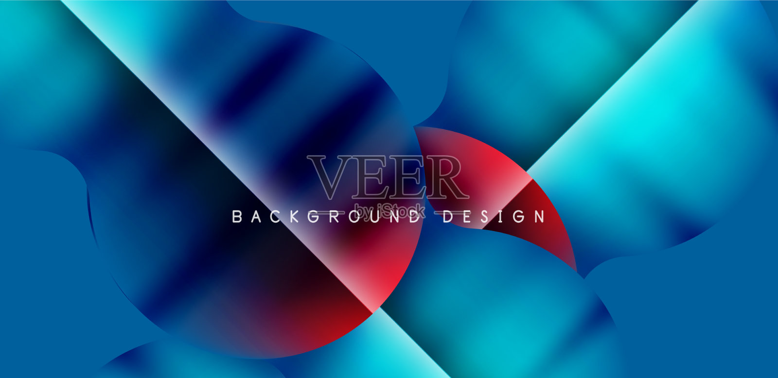 彩色圆圈抽象背景模板插画图片素材