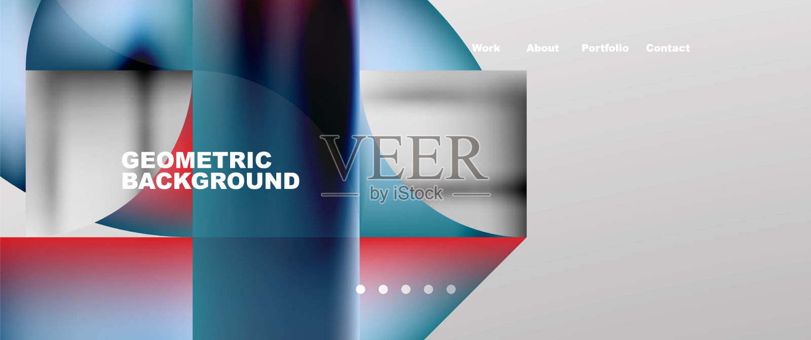 最小几何抽象的背景圆和插画图片素材