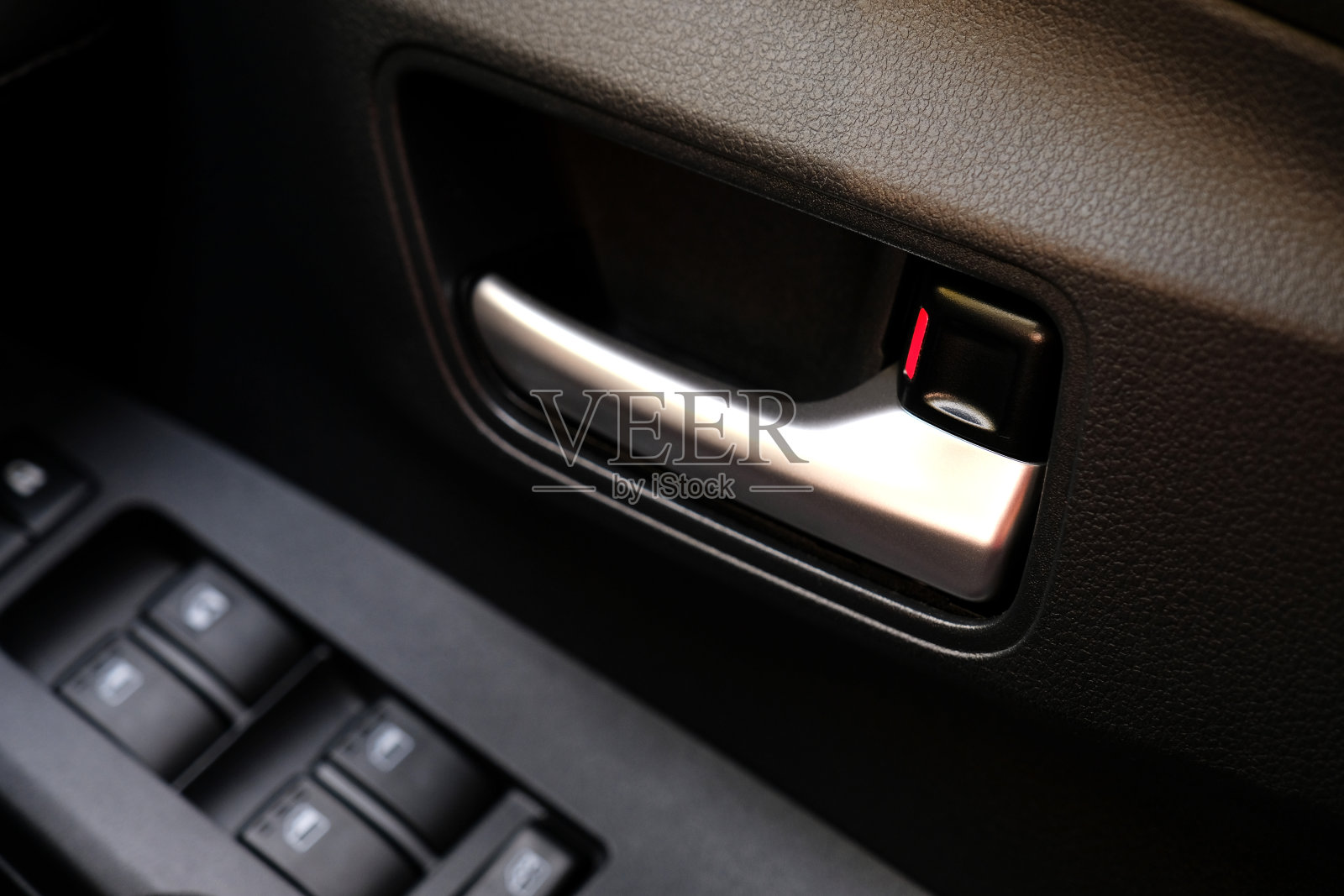 车门把手。车门内带门把手。特写镜头照片摄影图片