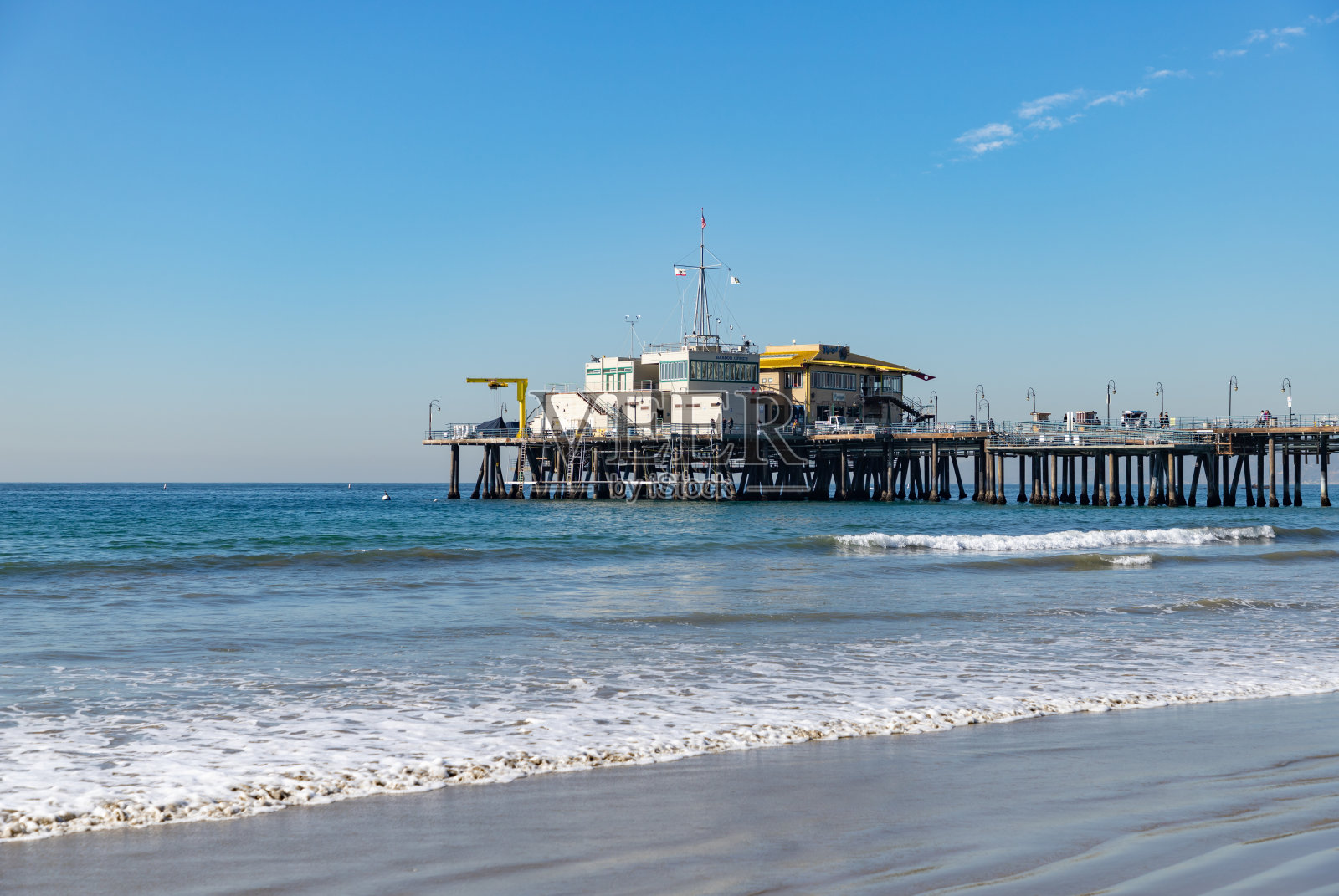 圣莫尼卡码头和海滩照片摄影图片
