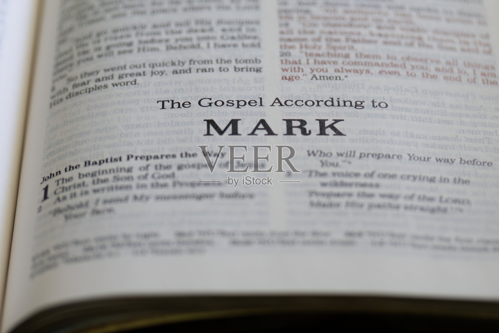 圣经中马可福音的扉页或torah的信仰，基督教，犹太人，犹太人，希伯来人，以色列人，历史，宗教照片摄影图片