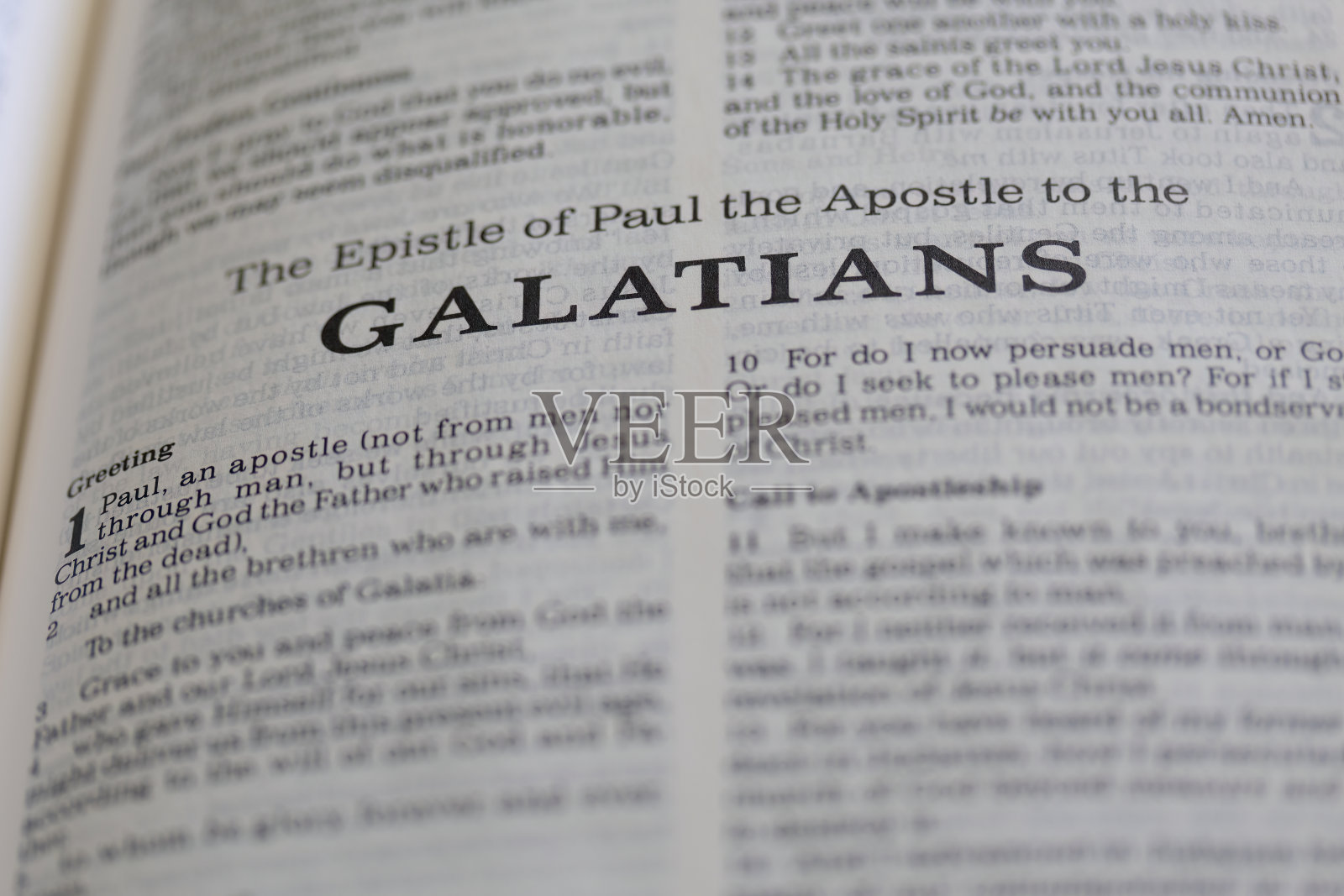 圣经中加拉太书的扉页或torah的信仰，基督徒，犹太人，犹太人，希伯来人，以色列人，历史，宗教照片摄影图片