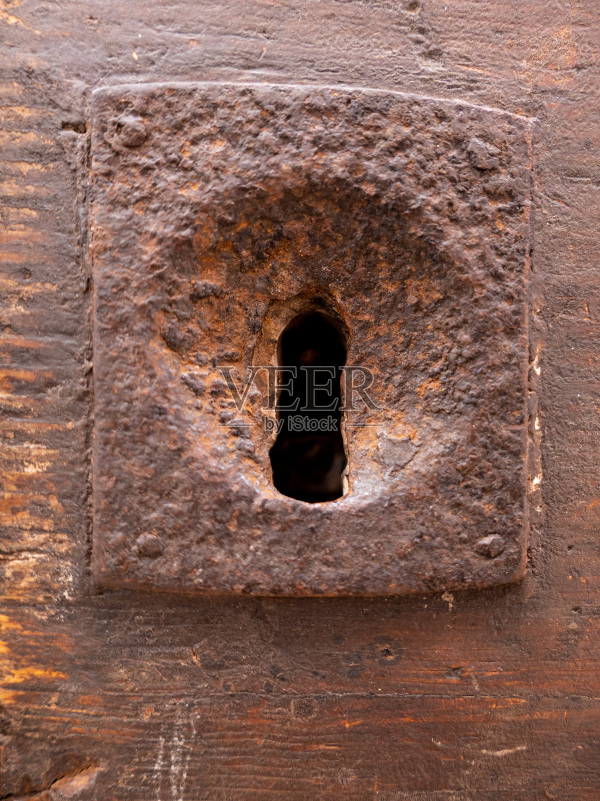 旧风化锁眼照片摄影图片