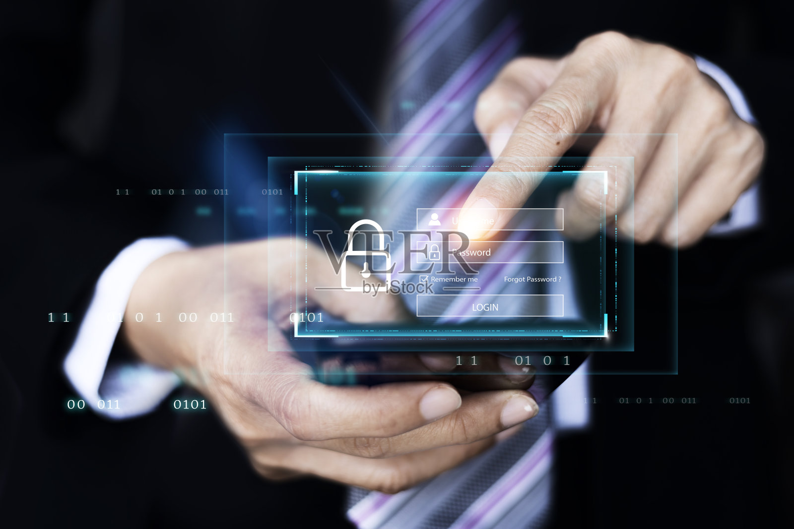 网络安全概念，登录密码数据保护和安全上网，网络安全照片摄影图片