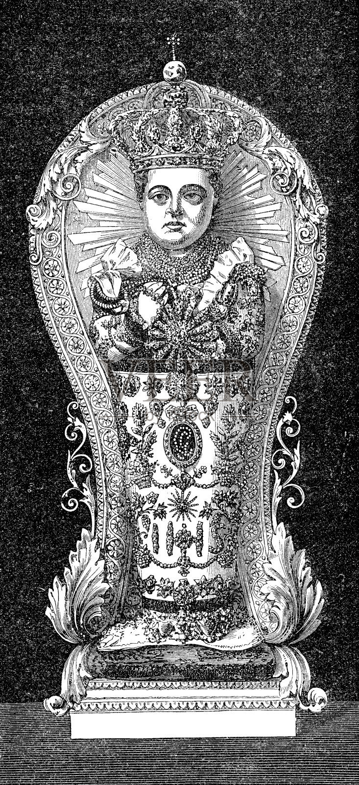 罗马圣婴插画图片素材