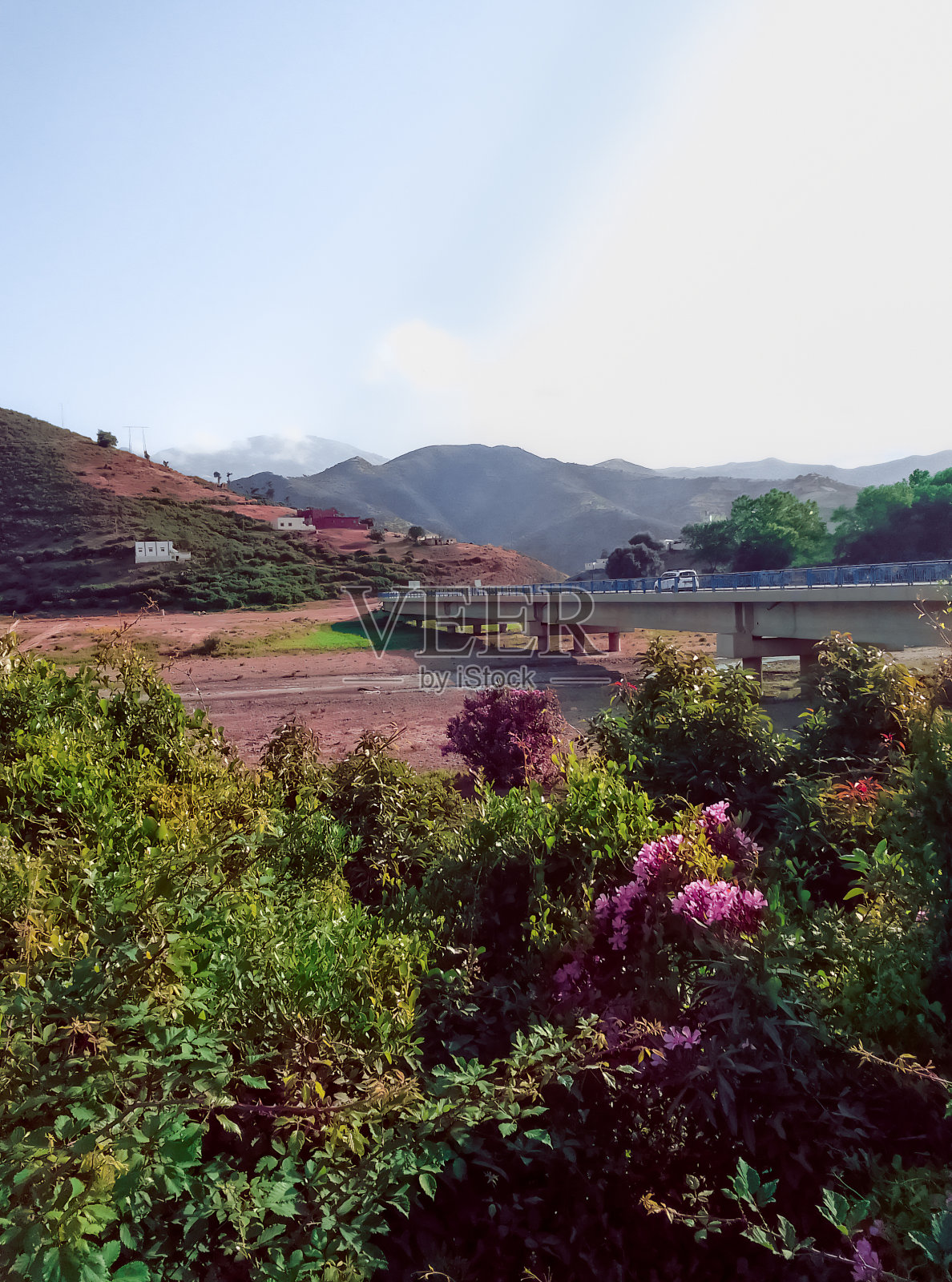 从自然多样的景观和地质奇观的中心，发现干燥状态下河谷的独特之美照片摄影图片