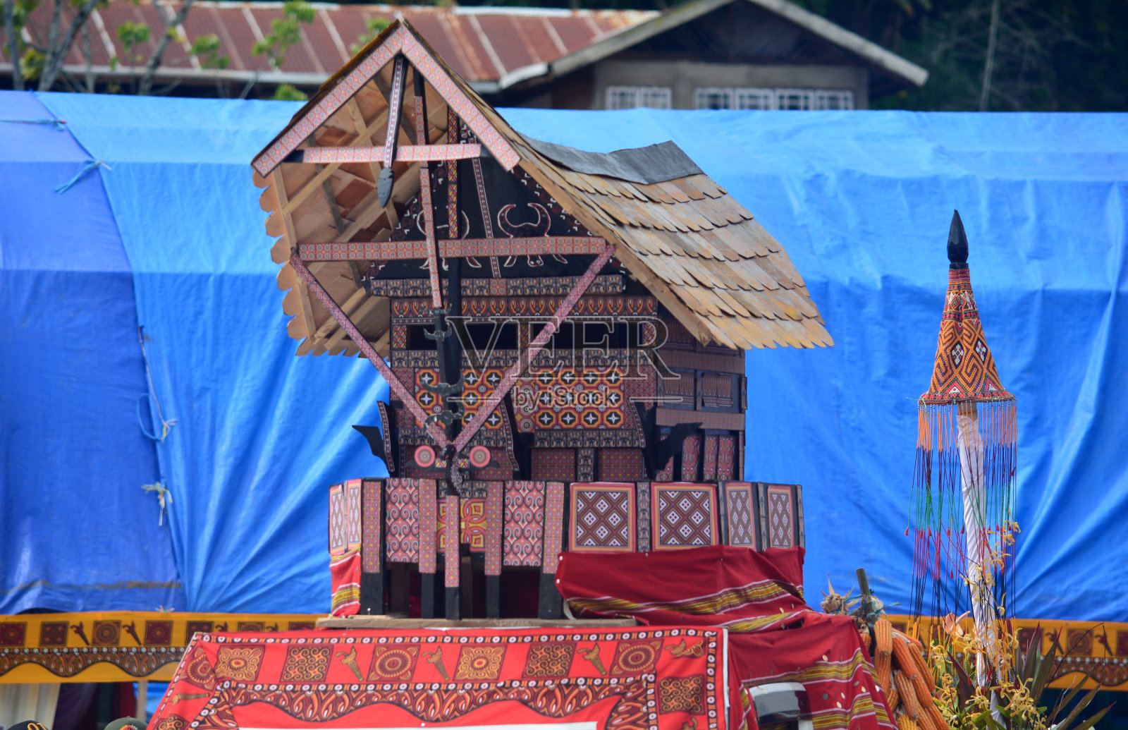 Mamasa在文化嘉年华上的抽象艺术照片摄影图片