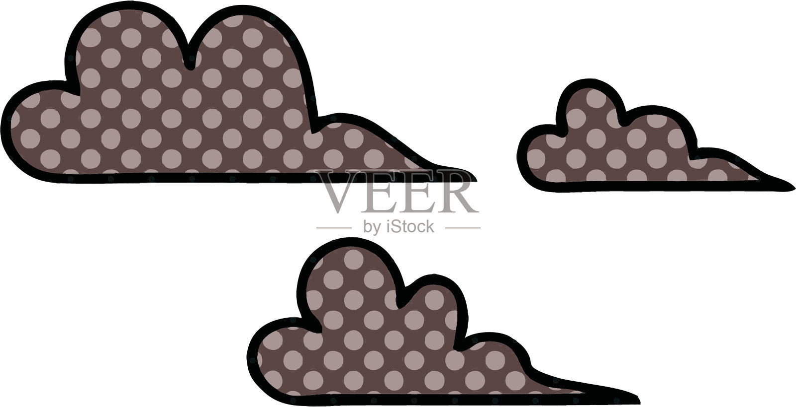 漫画书风格的漫画风暴云插画图片素材