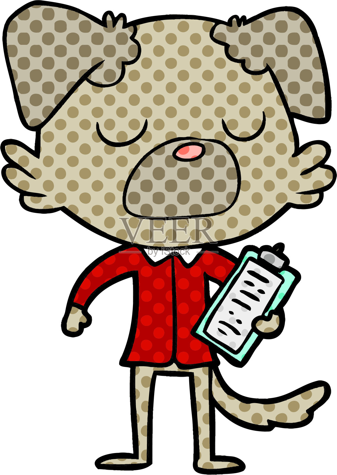 卡通狗经理设计元素图片