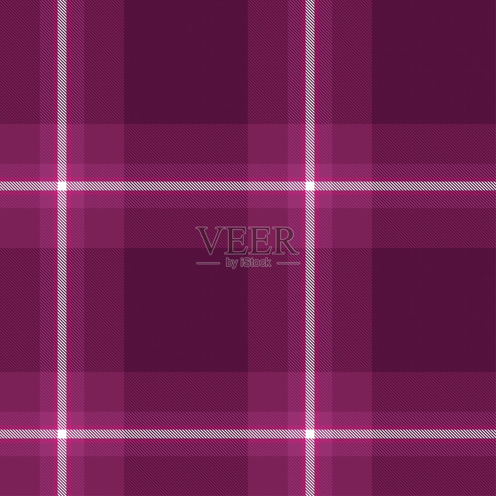 紫色Ombre格纹纹理无缝模式插画图片素材