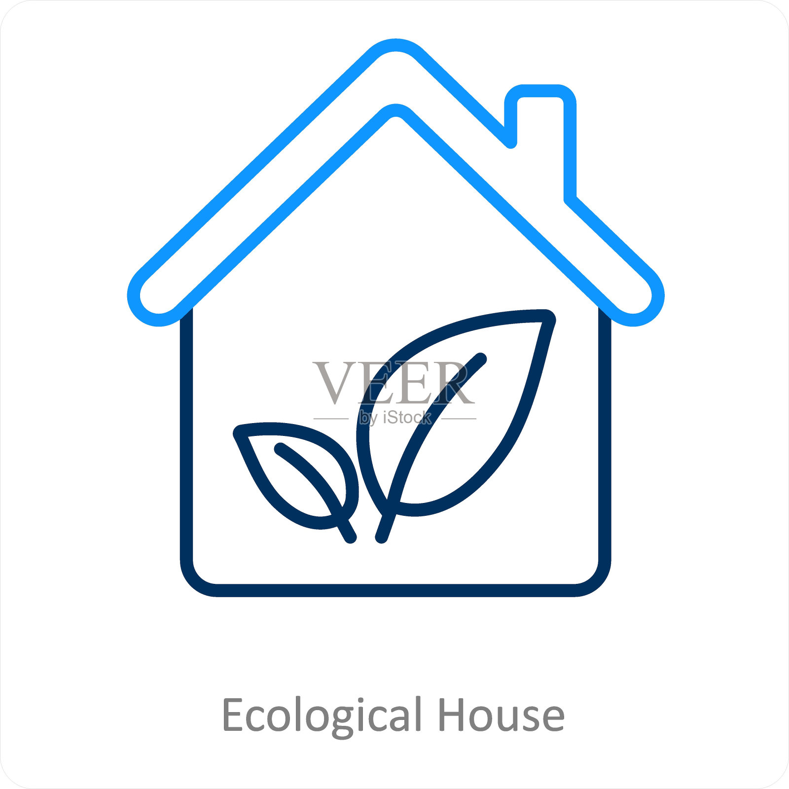 生态住宅插画图片素材