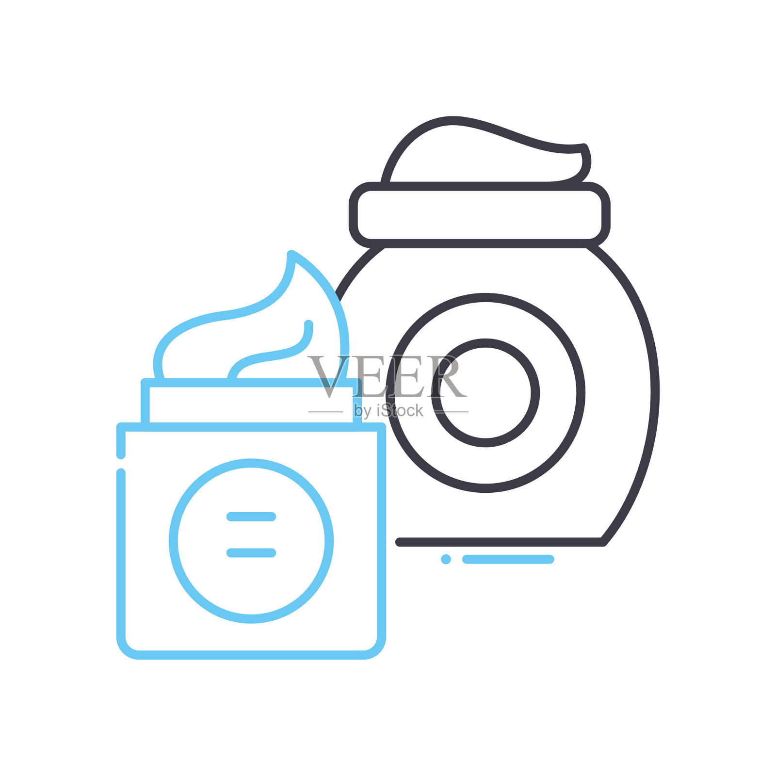 奶油线图标，轮廓符号，矢量插图，概念符号图标素材