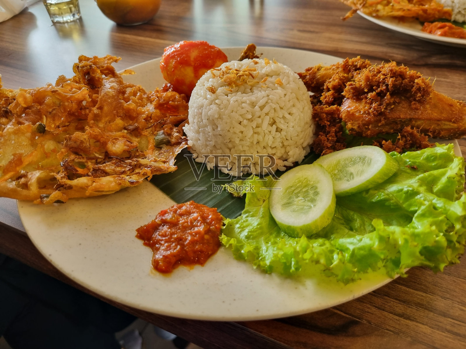 猪蹄米饭照片摄影图片