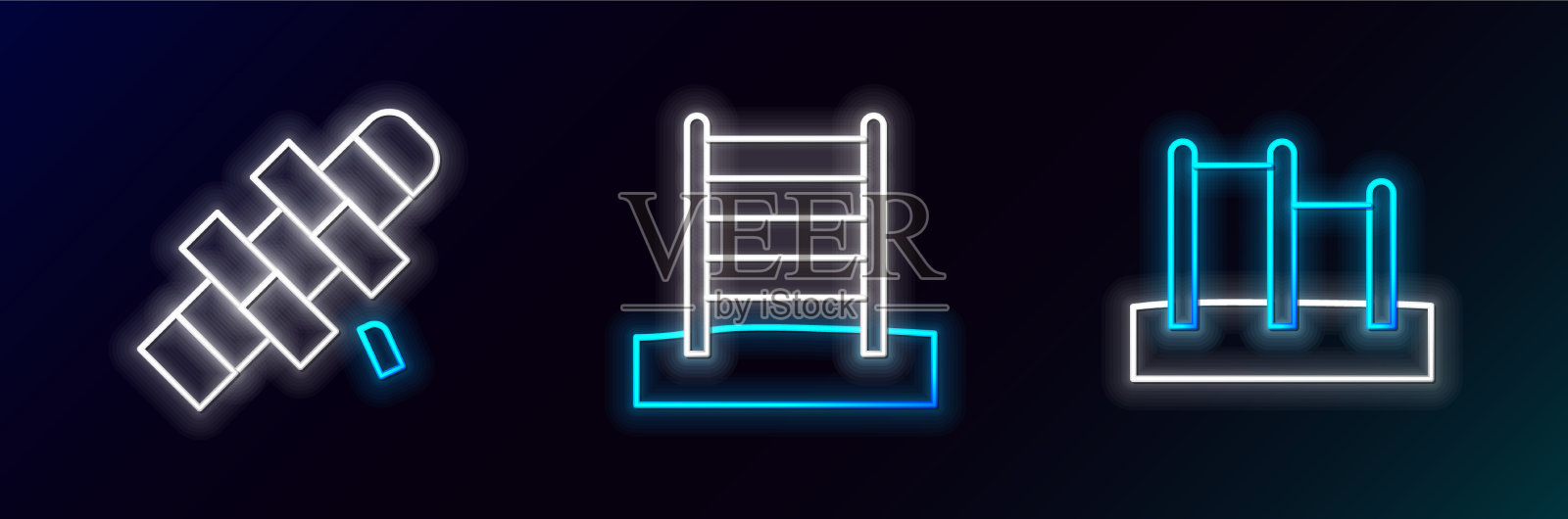 套行单杠跳房子和瑞典语图标素材