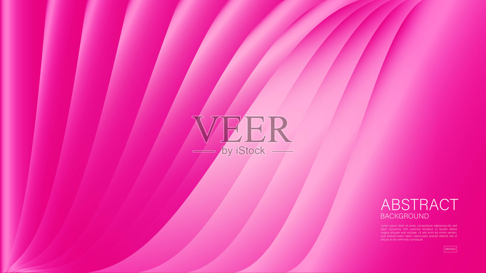 粉色抽象背景，粉色波背景情人节，梯度背景，波的模式，几何矢量，最小纹理，粉红色封面设计，传单，横幅，墙壁装饰，壁纸插画图片素材