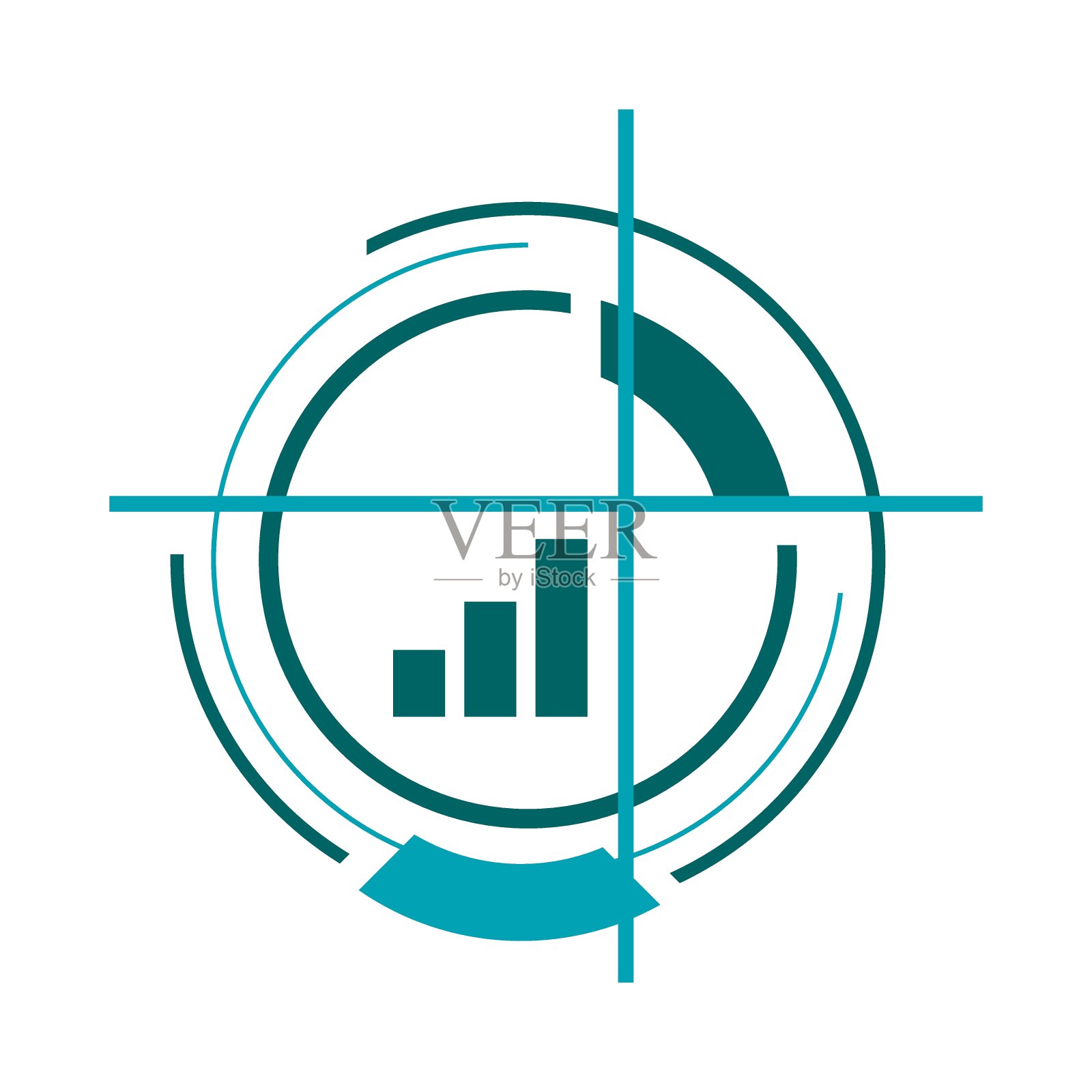 财务目标营销标志向量经济学公司业务抽象标志符号概念说明插画图片素材