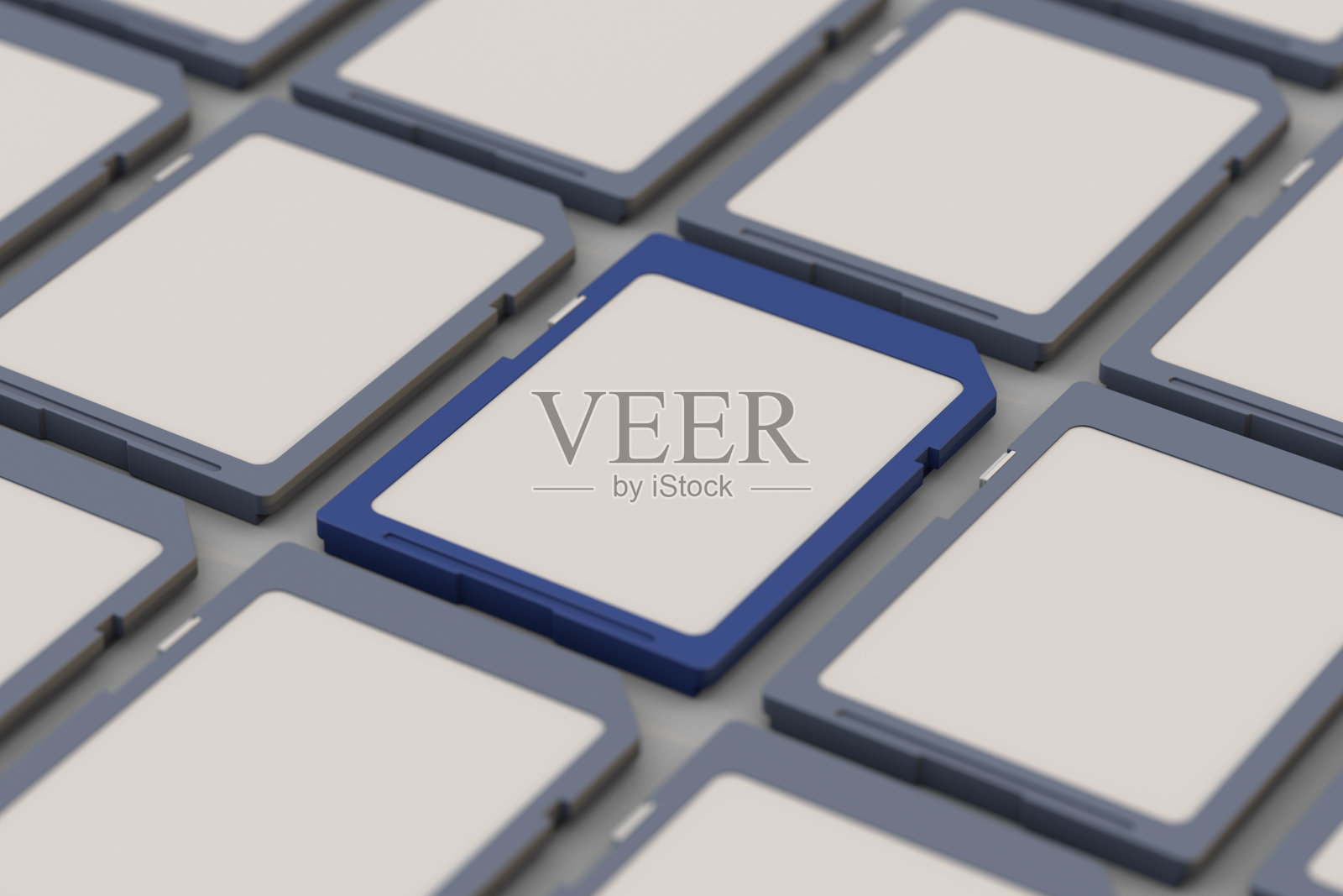 SD内存生产。三维渲染照片摄影图片