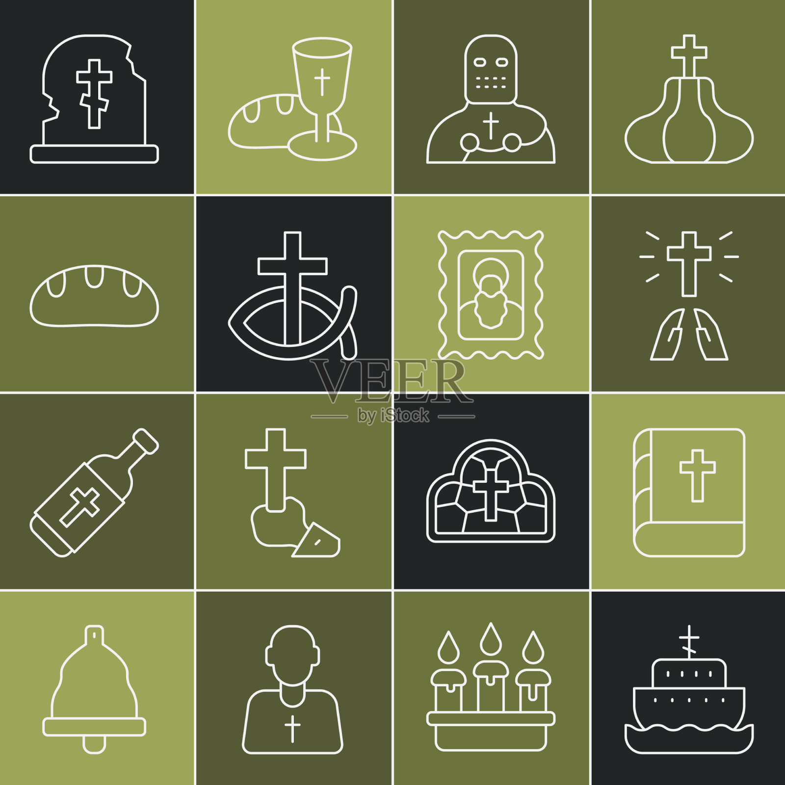 设定行诺亚圣经方舟上交图标素材