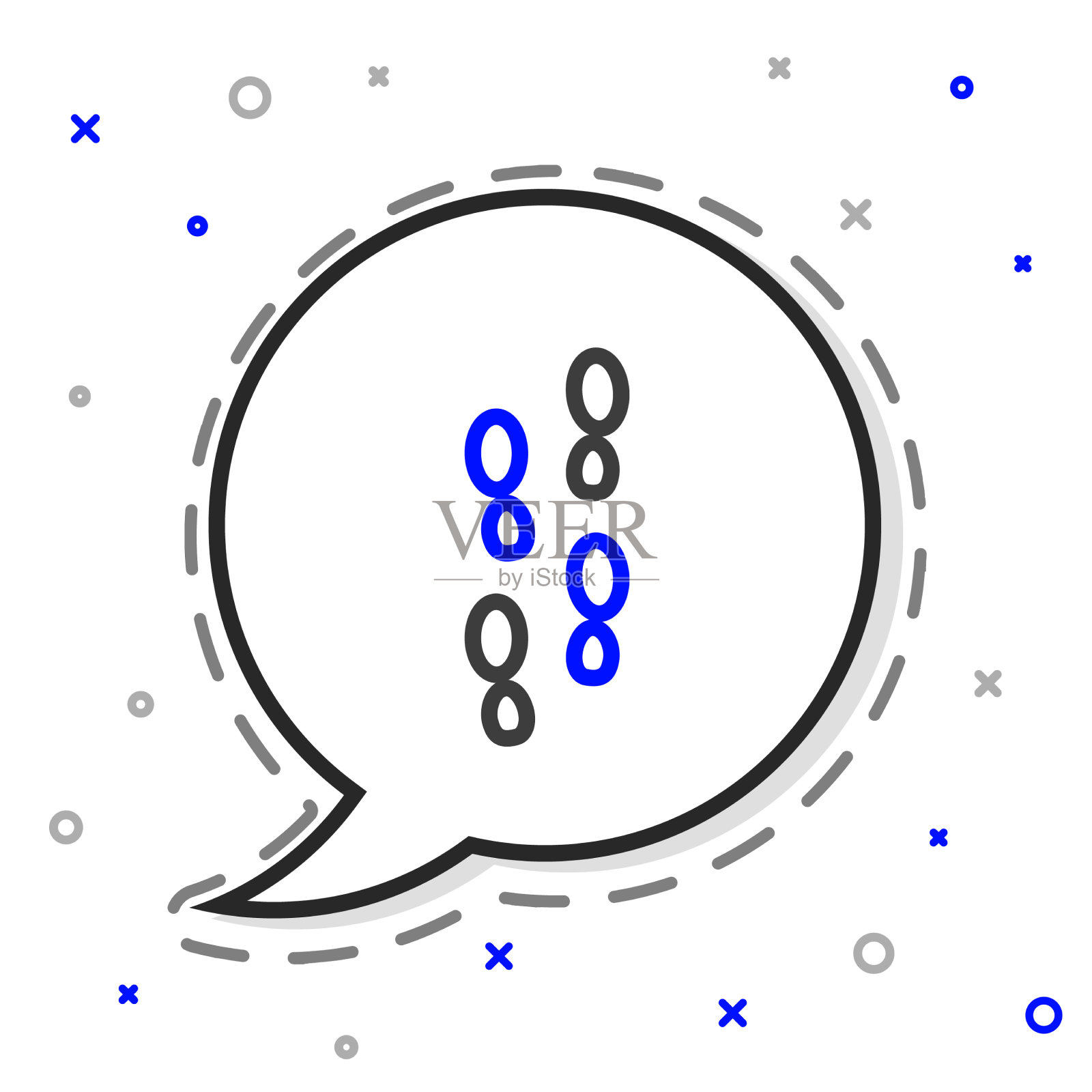 线人脚印鞋图标孤立在白色上插画图片素材