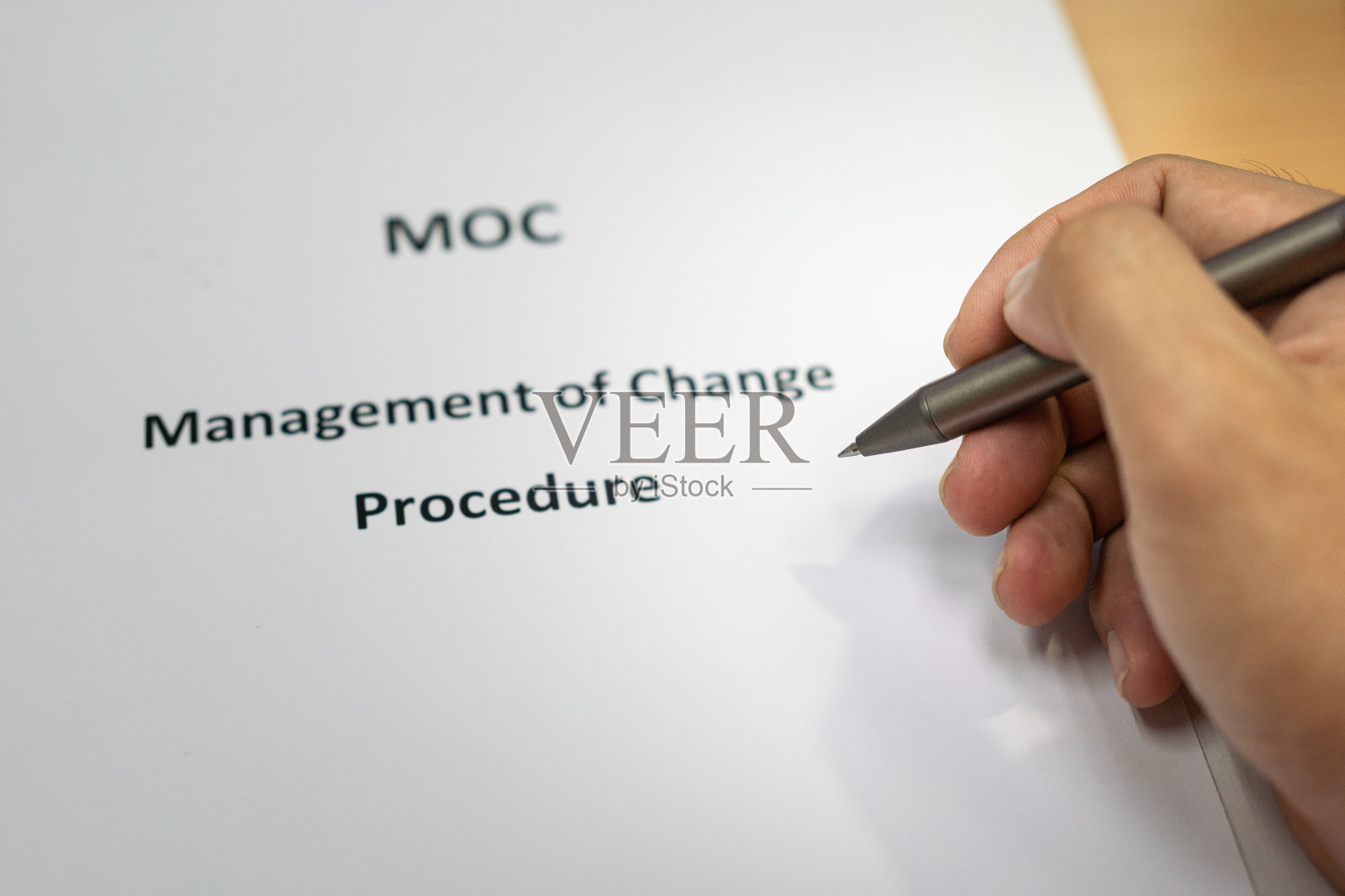 MOC，变更程序管理手册。照片摄影图片