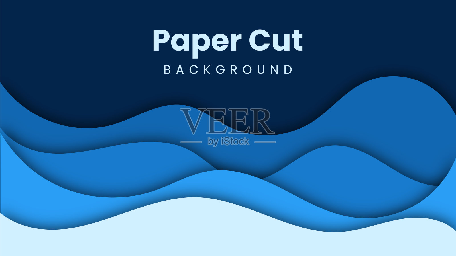 剪纸抽象彩色背景设计矢量插画图片素材