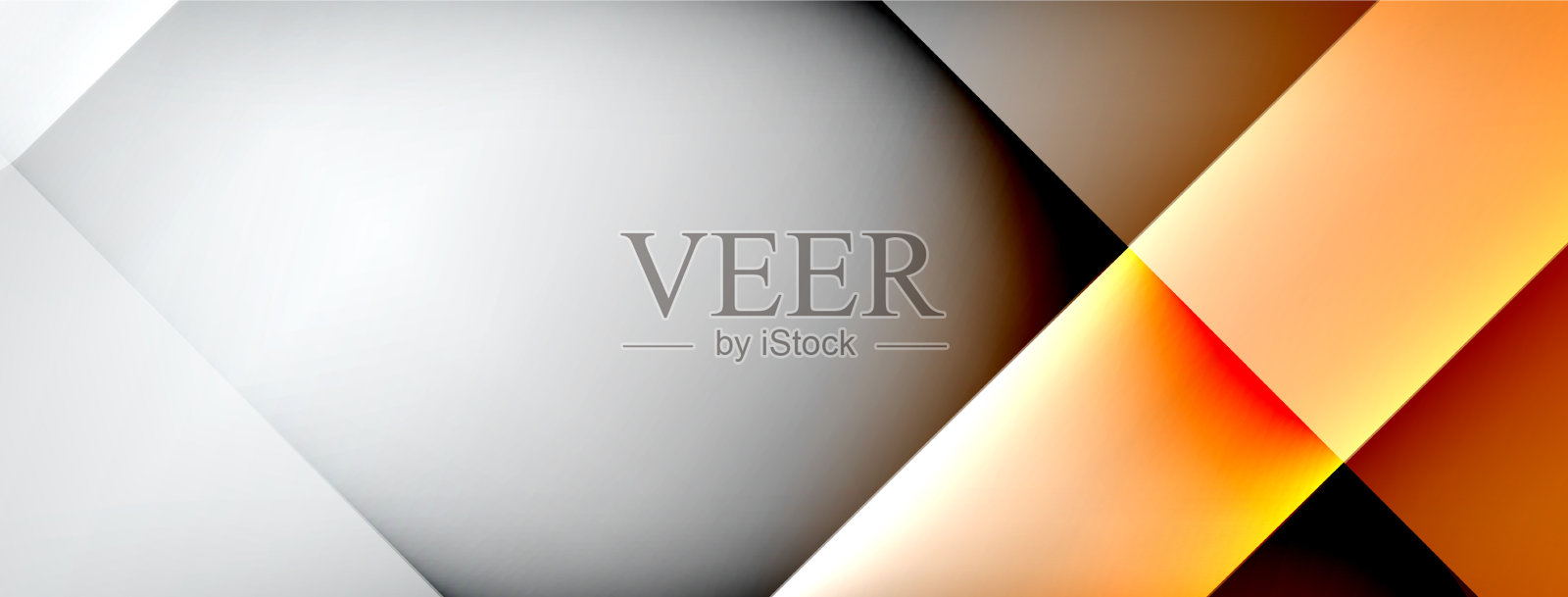 浅色几何抽象背景与线条插画图片素材