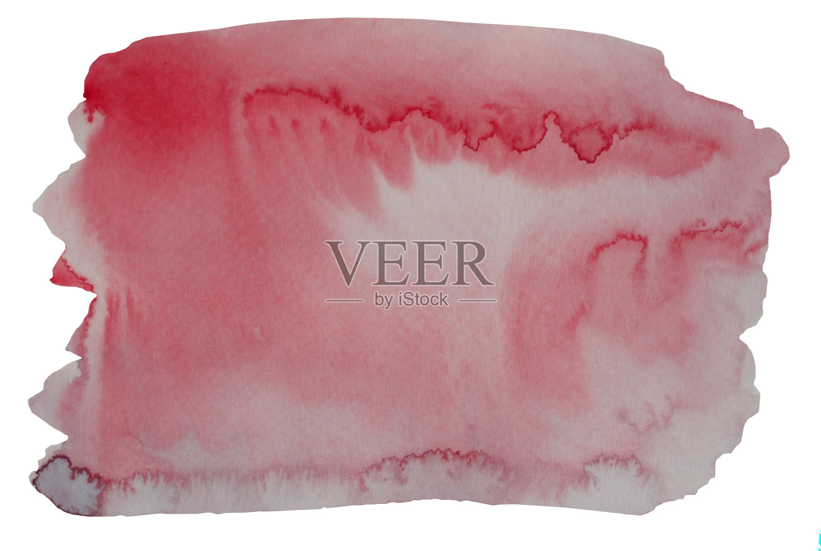 抽象背景由手工绘制的红色和粉红色液体滴隔离在白色背景上照片摄影图片