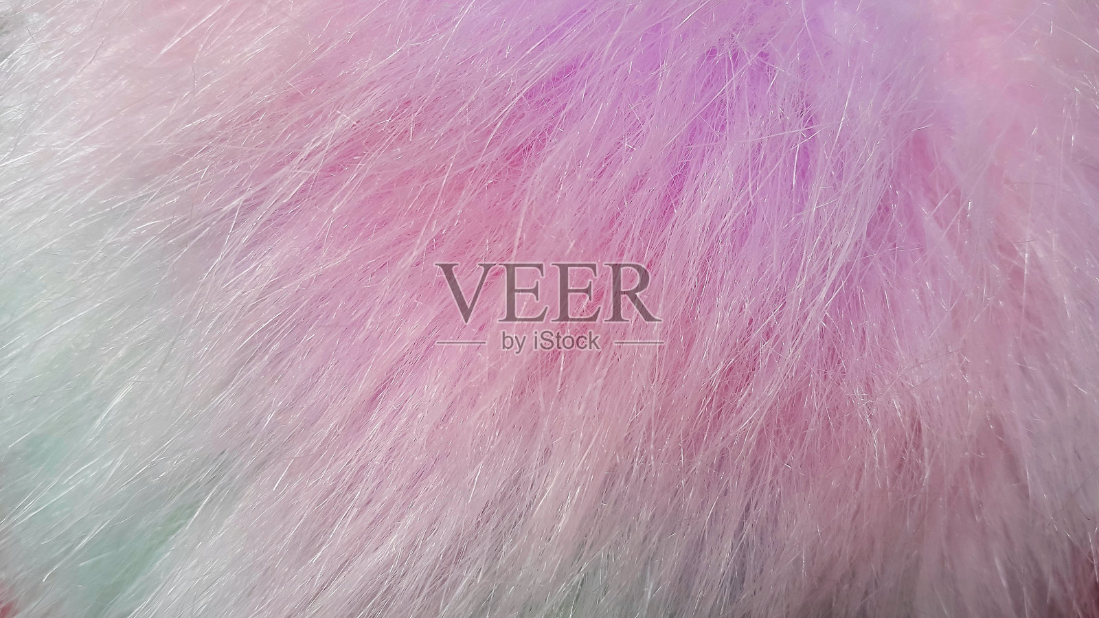 近距离观察彩色人造软羽毛照片摄影图片