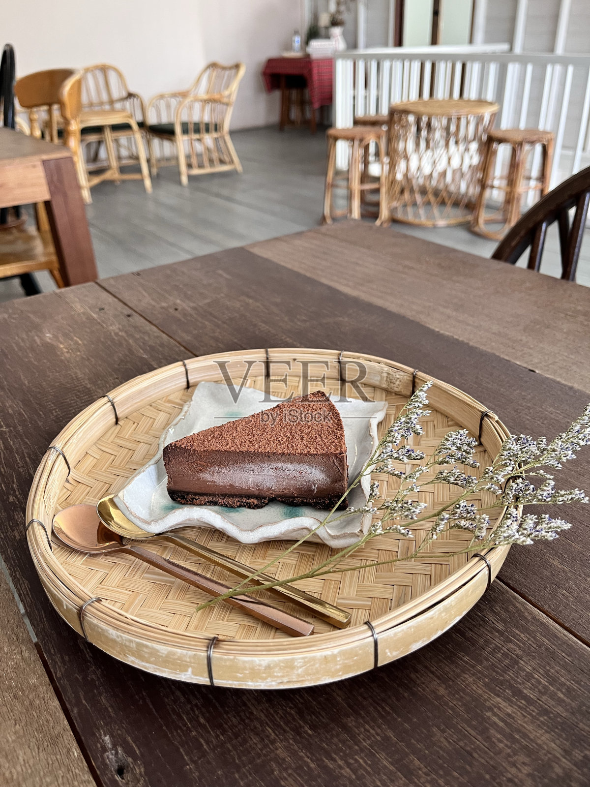 咖啡茶和甜照片摄影图片