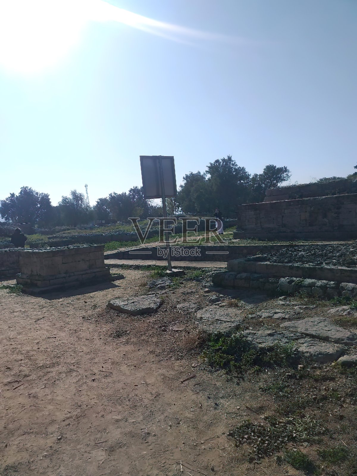 巴基斯坦塔克西拉Dharmarajika的古代遗迹照片摄影图片