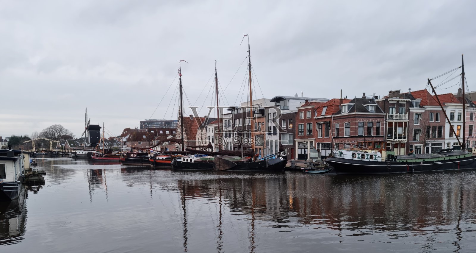 莱顿宁静的渔村照片摄影图片