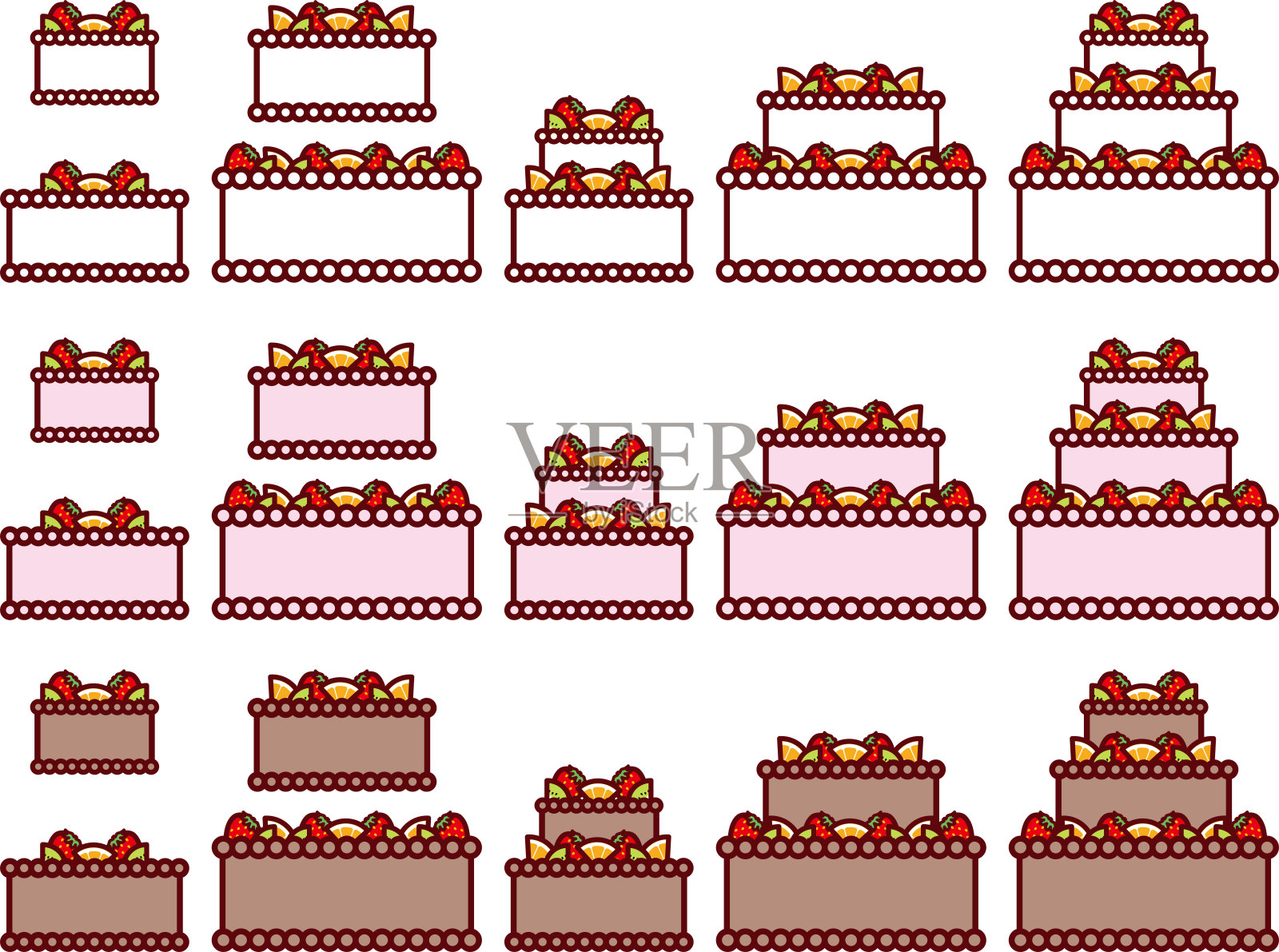 3层饼5横设计元素图片