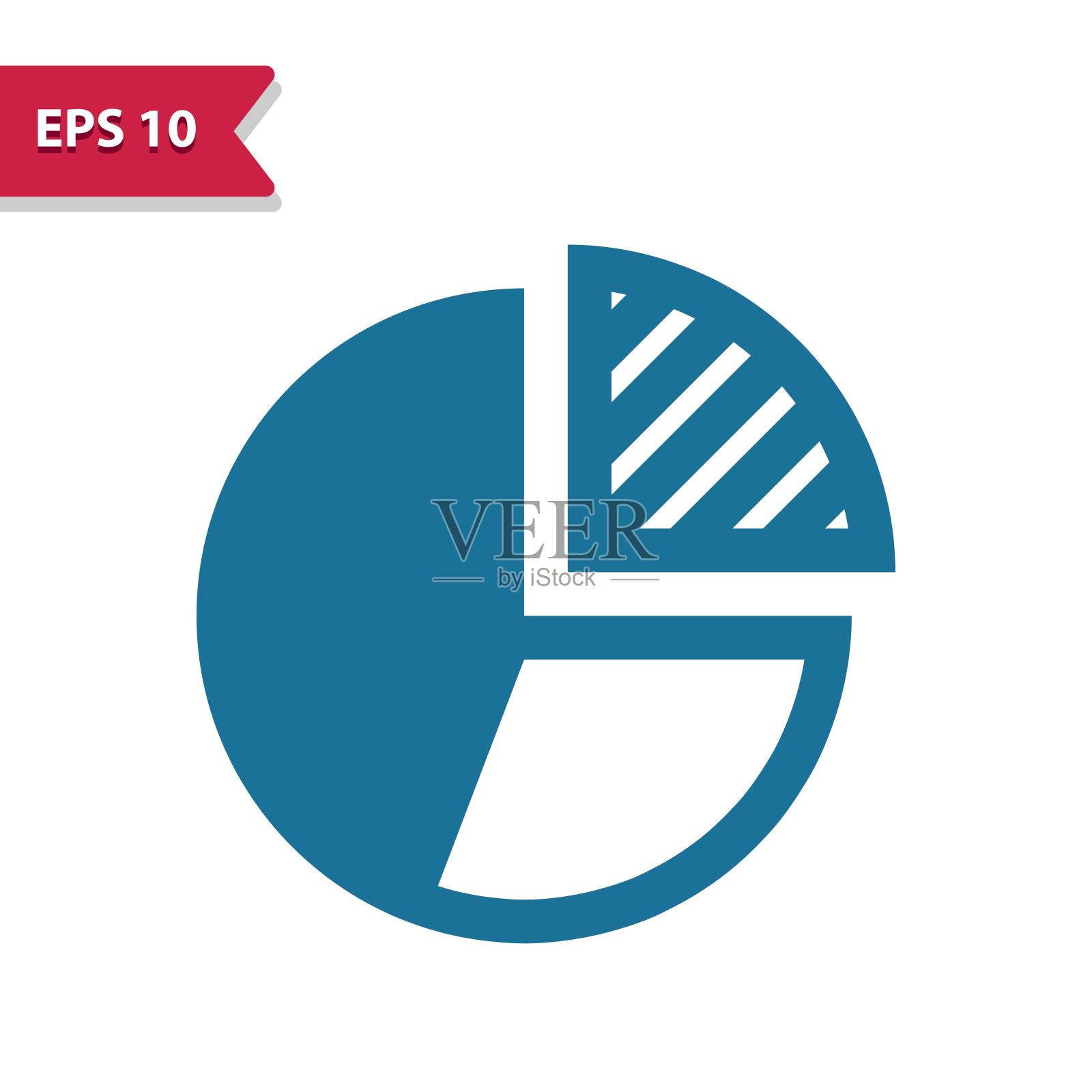 饼图，图表，统计图标插画图片素材