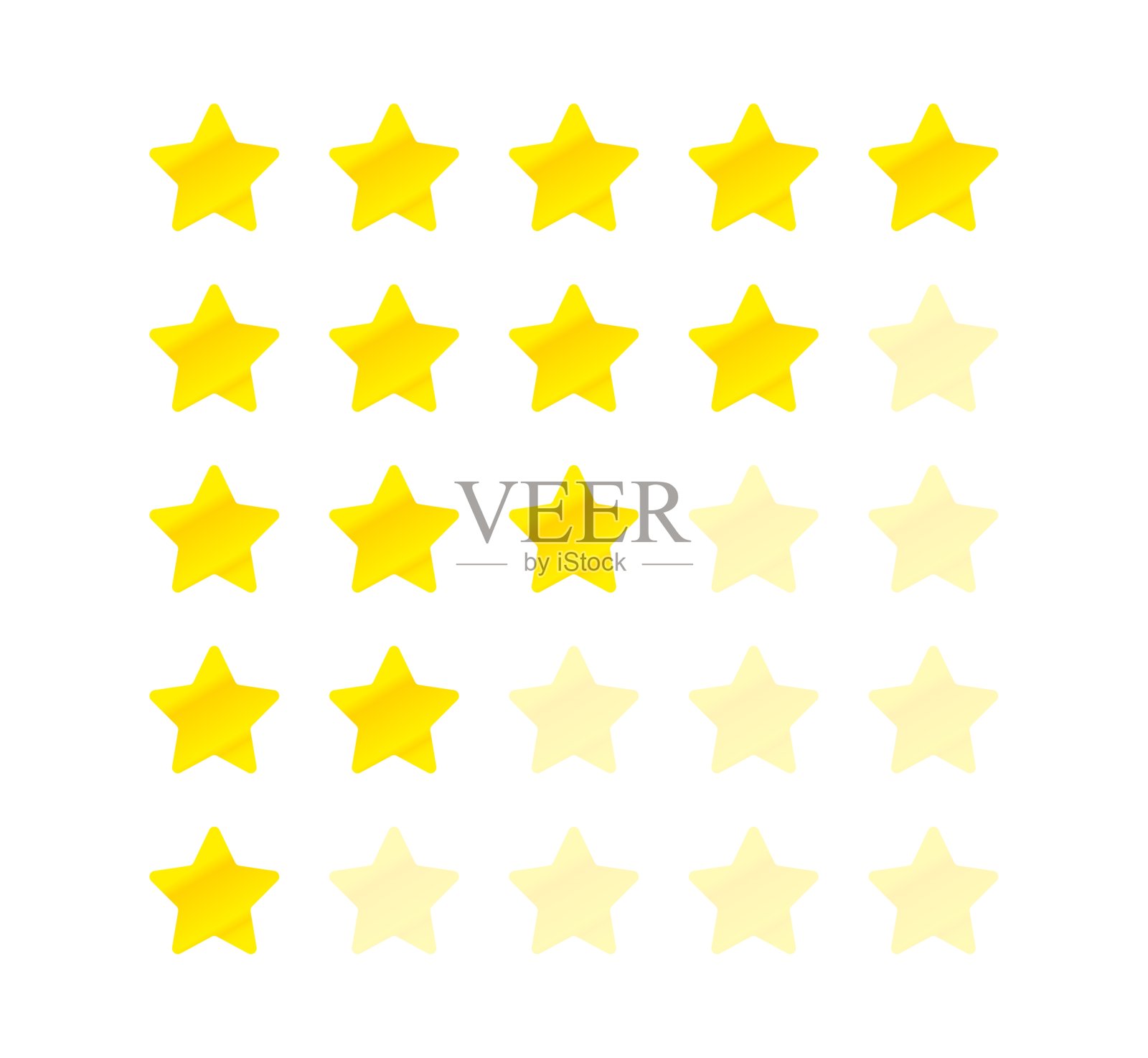 星组图标。分享，指针，点赞，星星，喜欢，心，收藏，重要，回拨，评论，语音气泡。反馈的概念。矢量线图标隔离在白色背景上插画图片素材