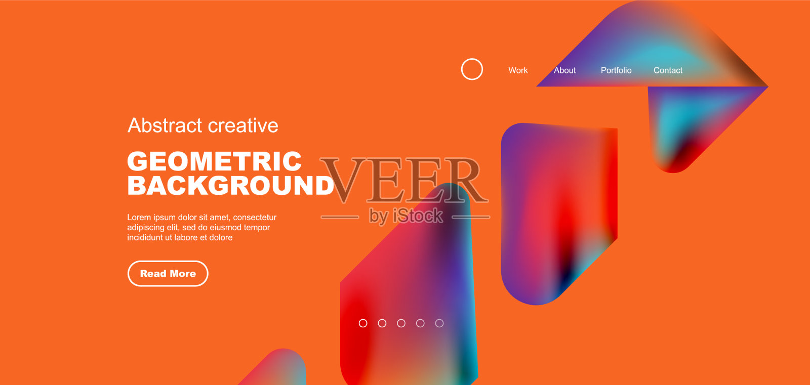 带有流动渐变颜色的液体形状插画图片素材