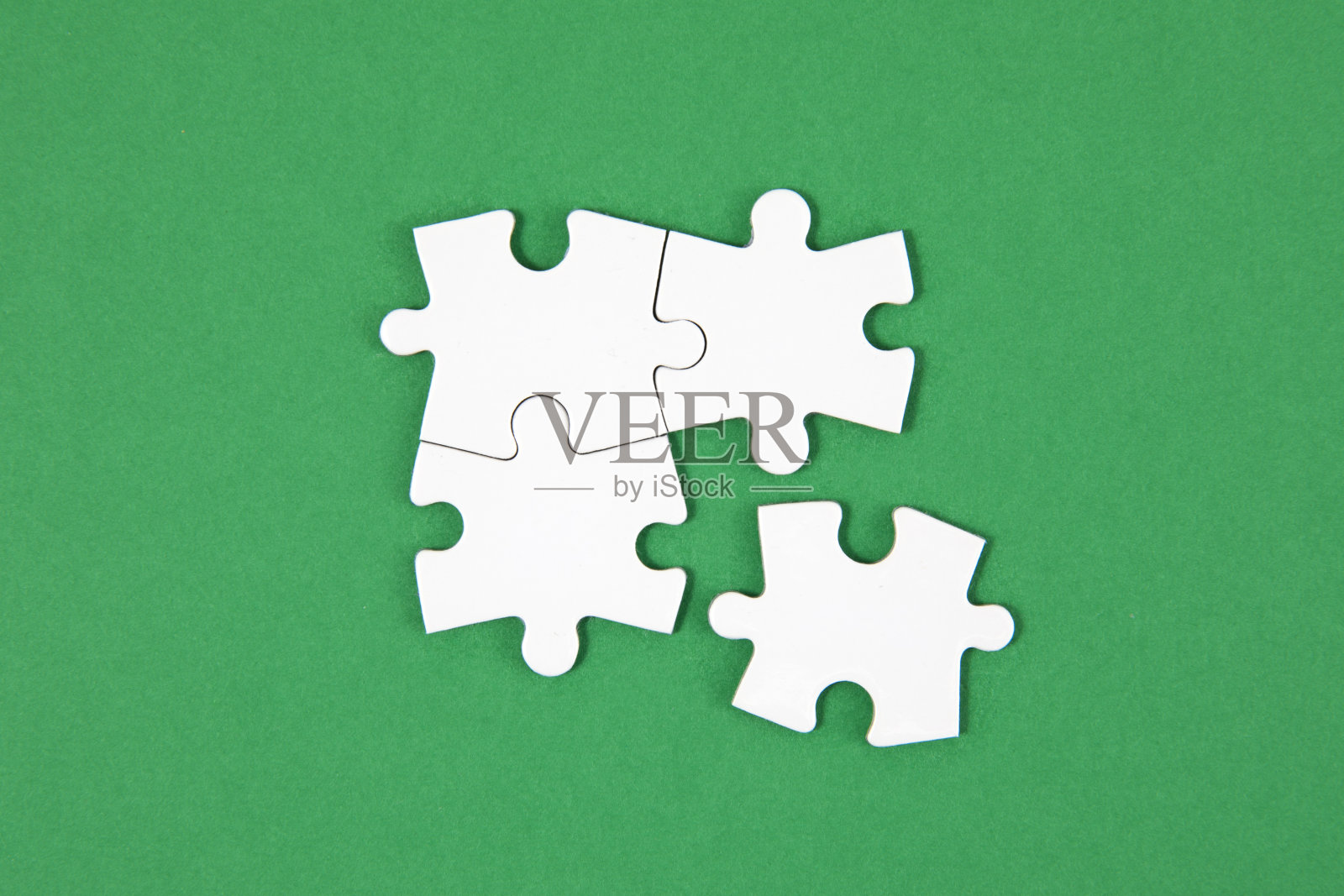 连接概念与白色拼图块照片摄影图片