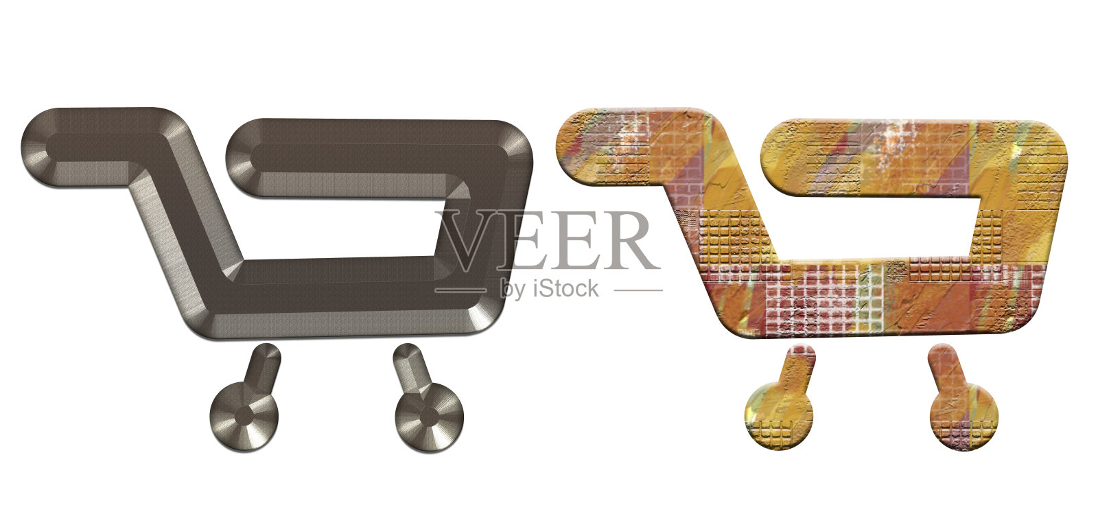 超市手推车插图照片摄影图片