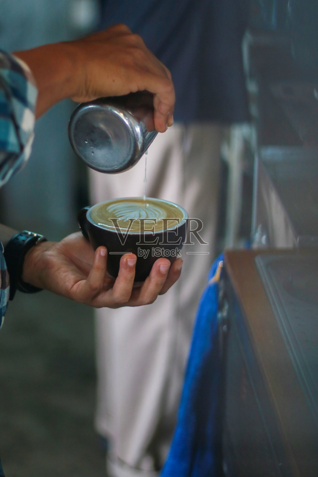 拿铁艺术照片摄影图片