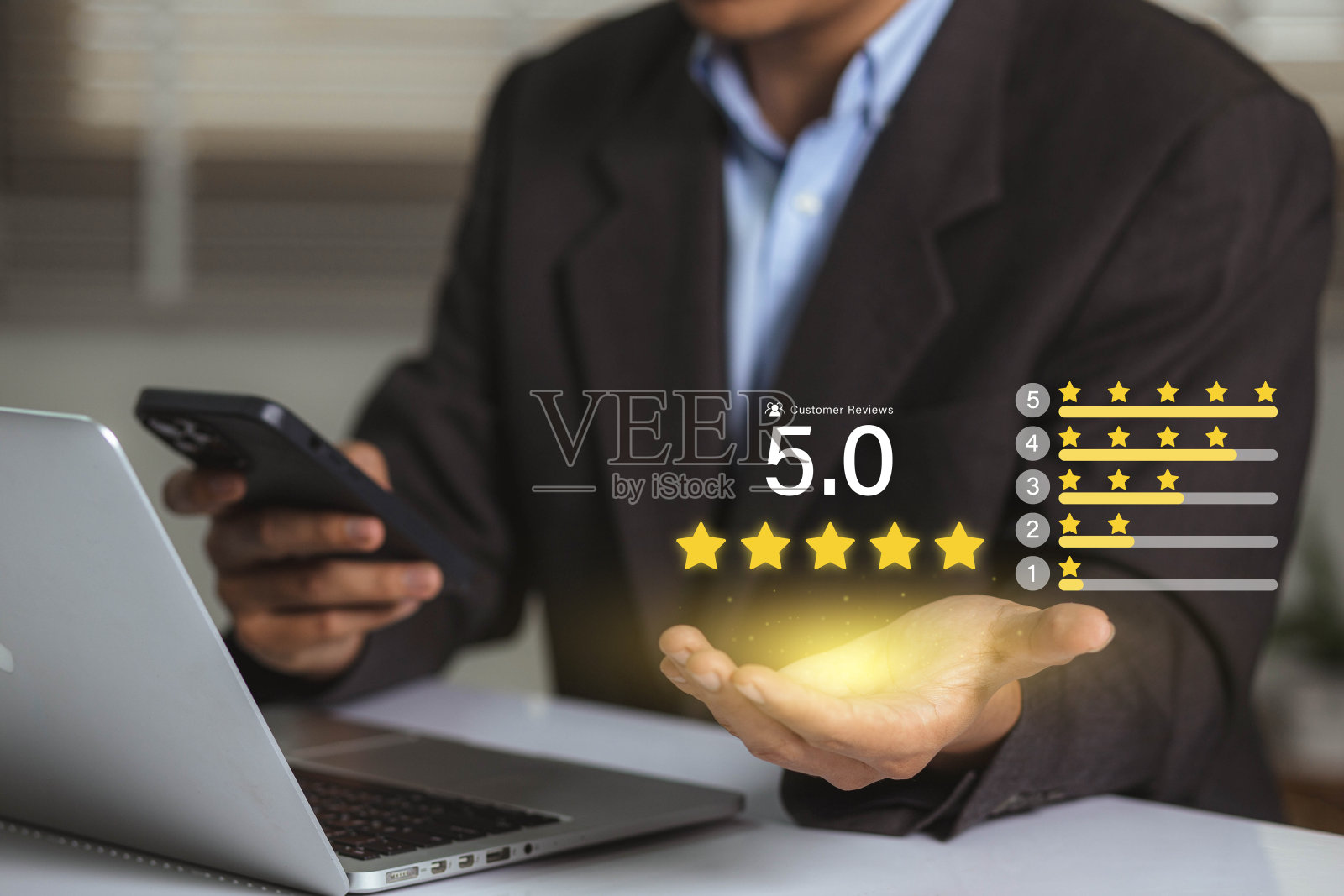 客户服务最佳优秀的在线业务评级体验。用户满意度调查评价产品服务质量，满意度反馈评审，质量好。照片摄影图片