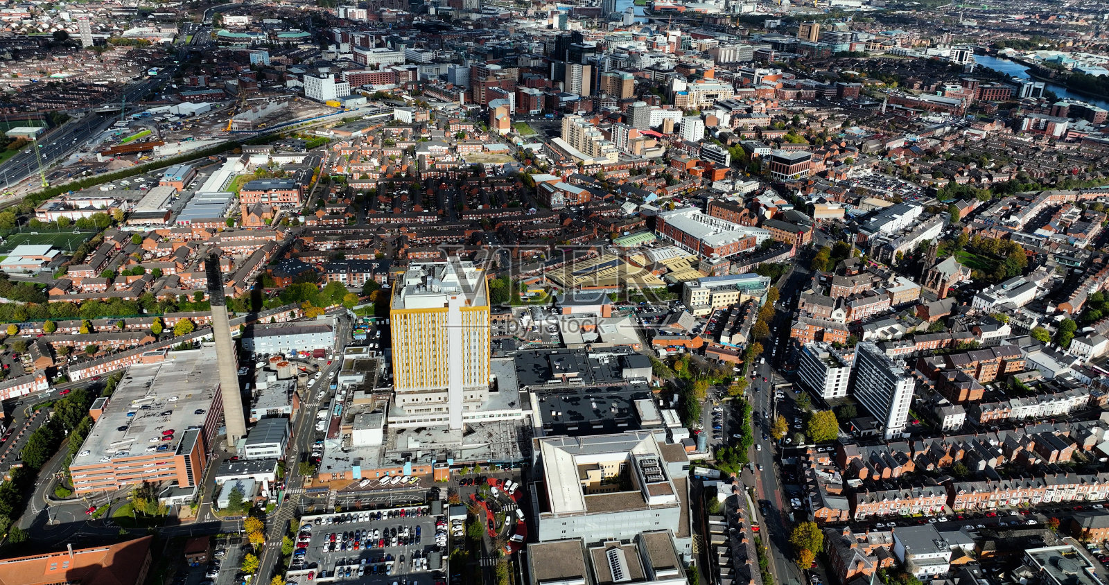 贝尔法斯特市医院航拍北爱尔兰贝尔法斯特照片摄影图片