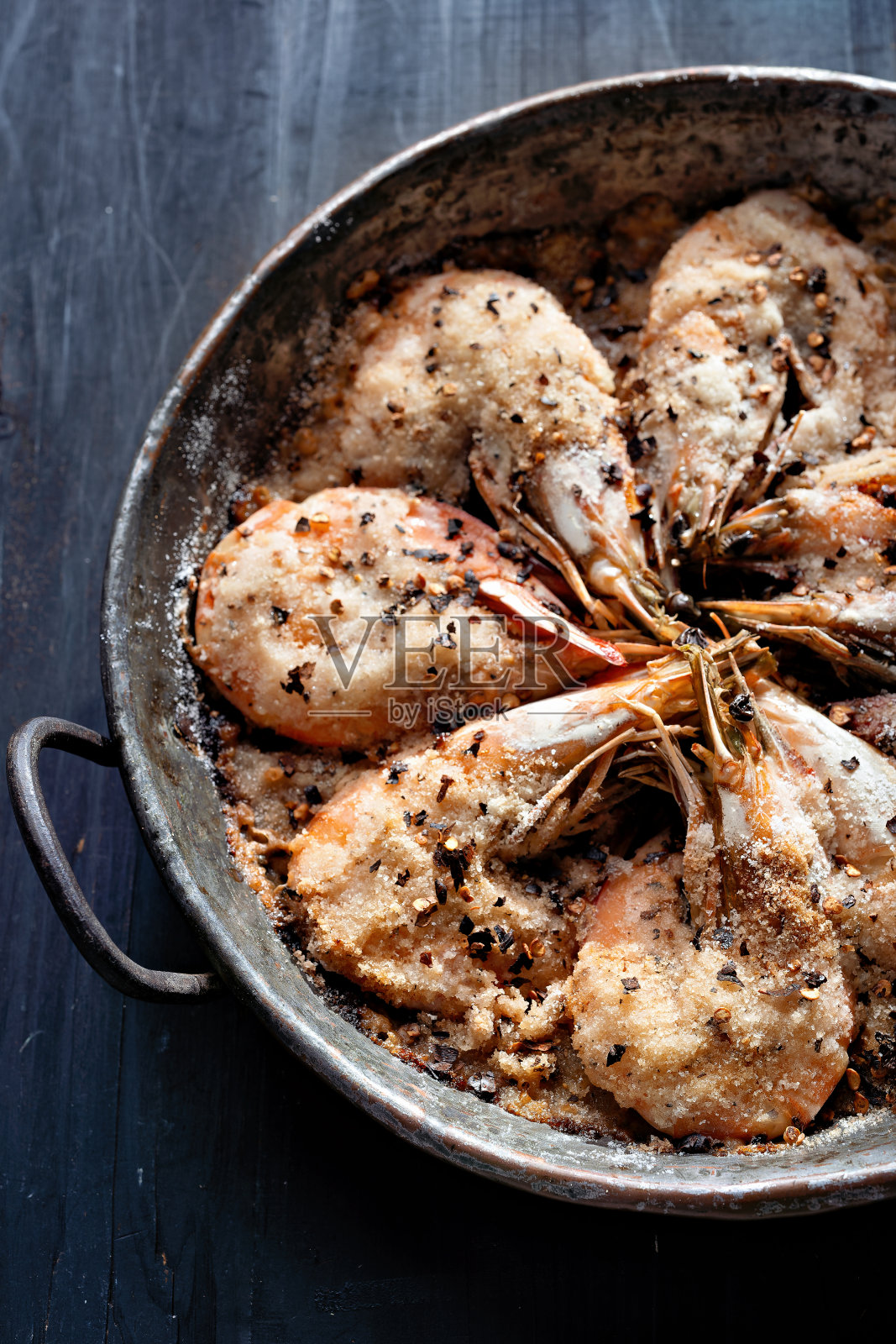 盐烤虾虾照片摄影图片