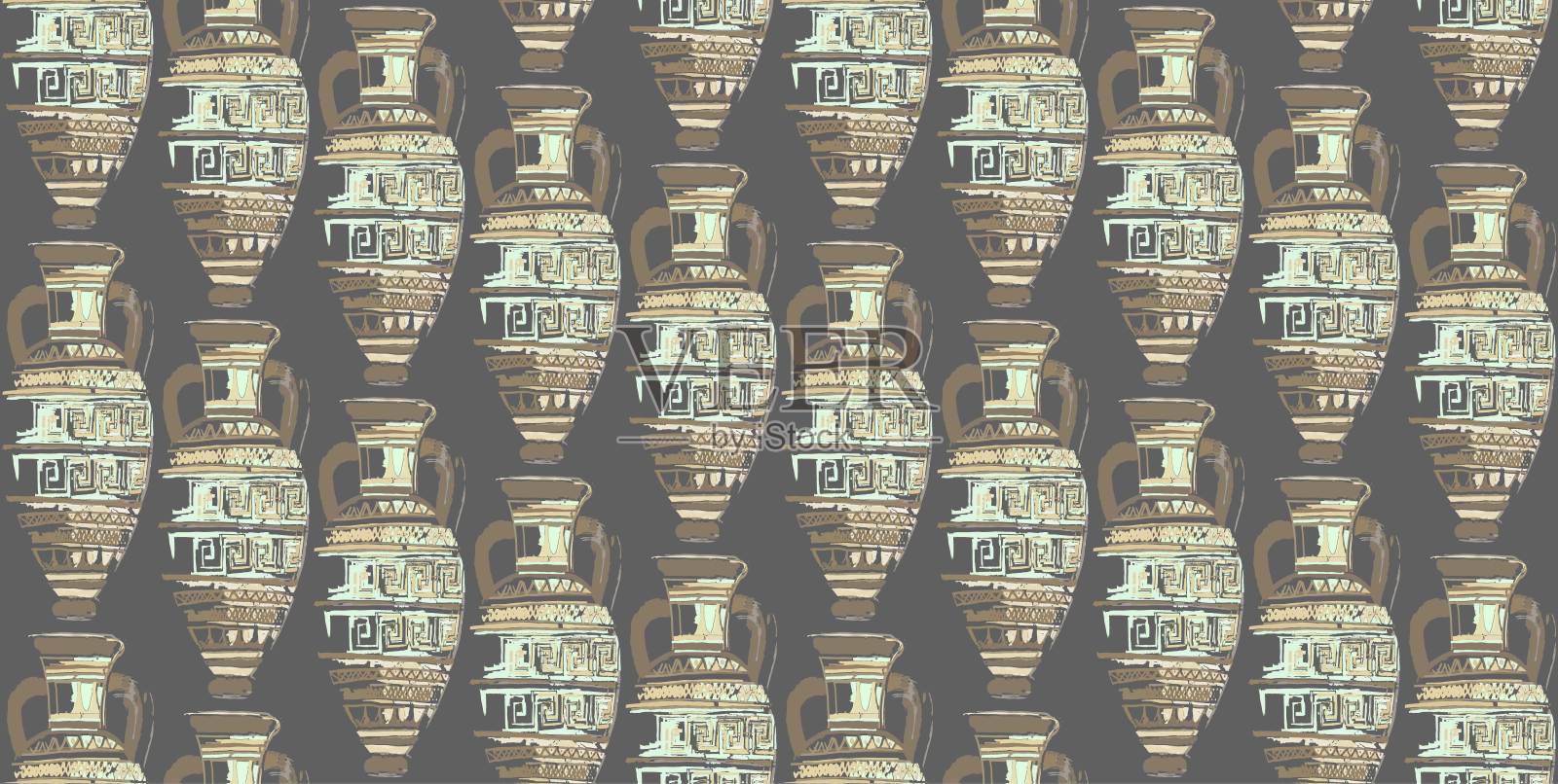 无缝模式的你蜿蜒插画图片素材