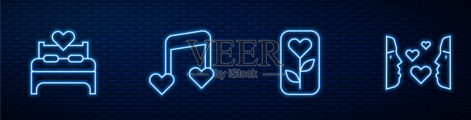 集行花玫瑰居室音乐音符音色图标素材