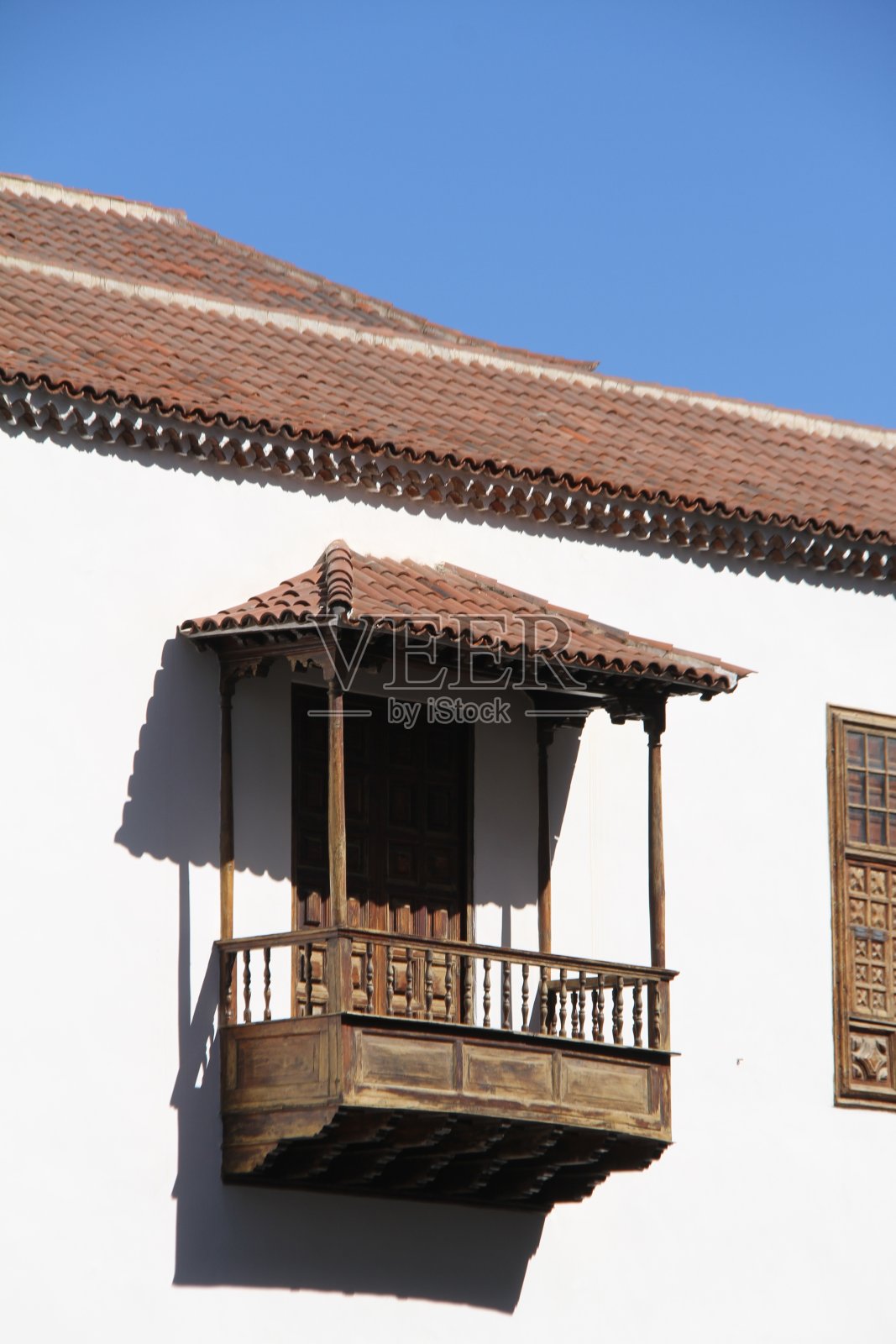 西班牙的阳台照片摄影图片