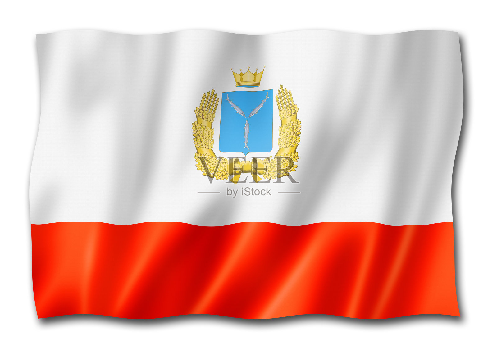 俄罗斯萨拉托夫州-州旗照片摄影图片